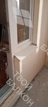 Отделка балкона с утеплением в доме серии п-111м