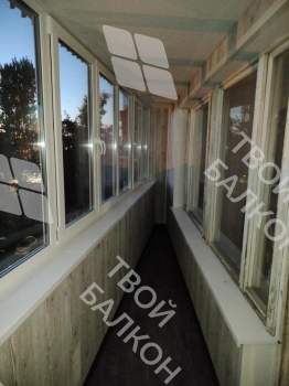 Отделка балкона с утеплением в многоквартирном доме