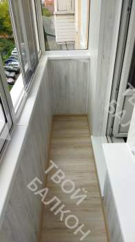 Отделка балкона с утеплением в многоквартирном доме