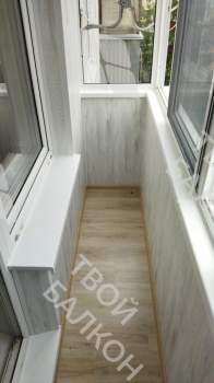 Отделка балкона с утеплением в многоквартирном доме