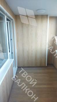 Отделка балкона с утеплением в многоквартирном доме