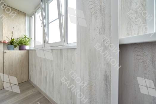 Отделка балкона ПВХ с утеплением