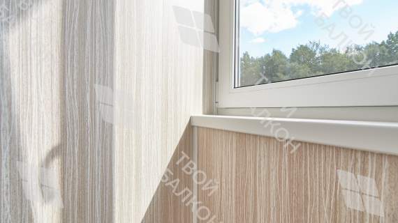 Отделка балкона МДФ с утеплением и остеклением