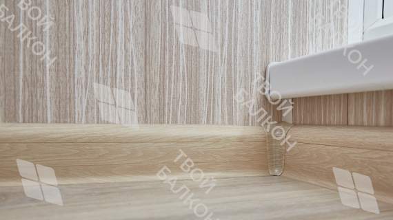 Отделка балкона МДФ с утеплением и остеклением