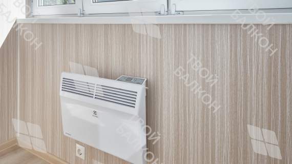 Отделка балкона МДФ с утеплением и остеклением