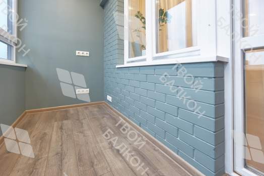 Отделка балкона гипсокартоном с покраской