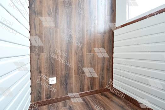 Дизайнерская отделка ламинатом с вагонкой под покраску
