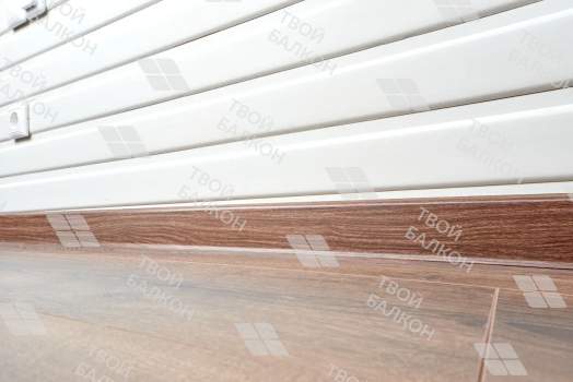 Дизайнерская отделка ламинатом с вагонкой под покраску