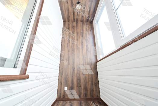 Дизайнерская отделка ламинатом с вагонкой под покраску