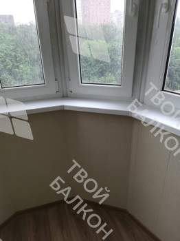 Остекление и отделка эркерной лоджии под ключ