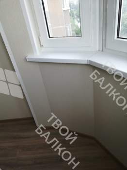 Остекление и отделка эркерной лоджии под ключ
