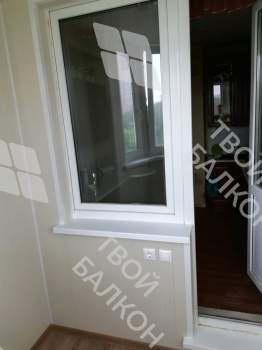 Остекление и отделка эркерной лоджии под ключ