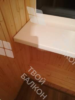 Остекление и отделка балкона Сапожок