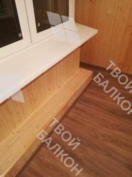 Остекление и отделка балкона Сапожок