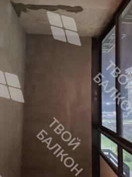 Панорамное остекление с тонировкой и отделка балкона