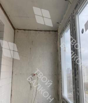 Отделка и утепление эркерного балкона