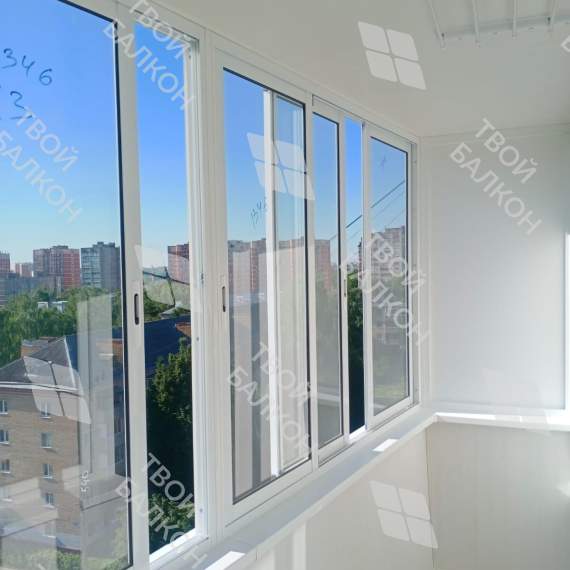 Остекление балкона и отделка стен