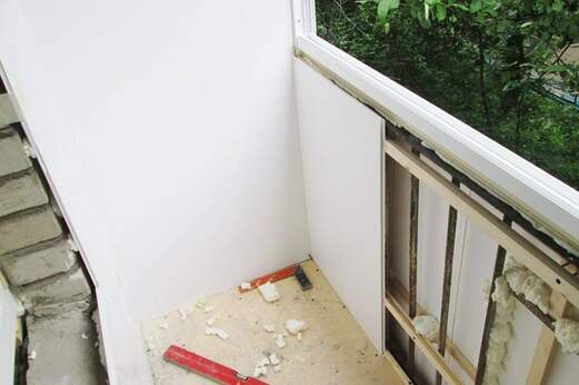 Утепление балкона пенопластом в квартире с видом на парк