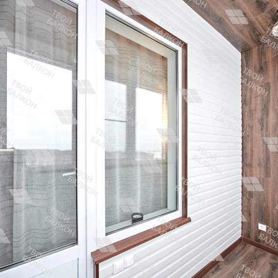 Дизайнерская отделка ламинатом с вагонкой под покраску