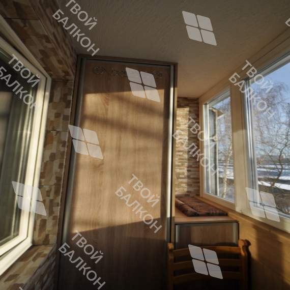 Отделка с утеплением балкона в панельном доме
