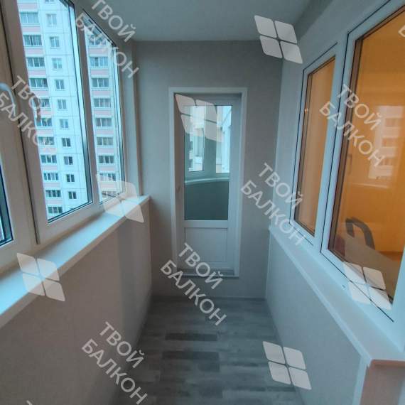 Отделка балкона с утеплением в многоквартирном доме