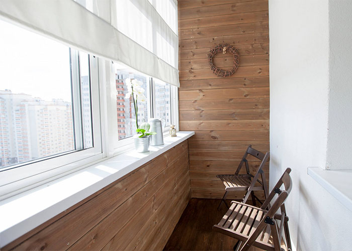 Отделка балконов и лоджий иллюстрация